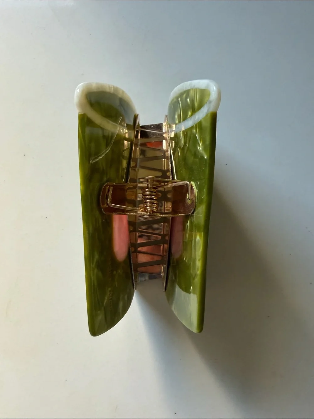 Solar Eclipse Hand-painted Matcha Claw Hair Clip | Eco-Friendly